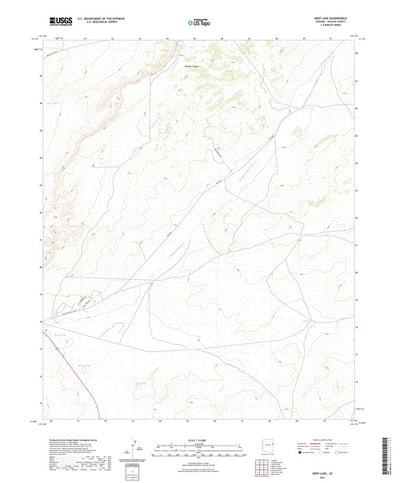 United States Geological Survey Deep Lake, AZ (2021, 24000-Scale) digital map