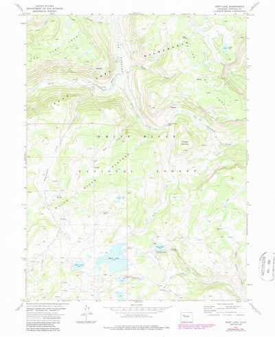 United States Geological Survey Deep Lake, CO (1977, 24000-Scale) digital map