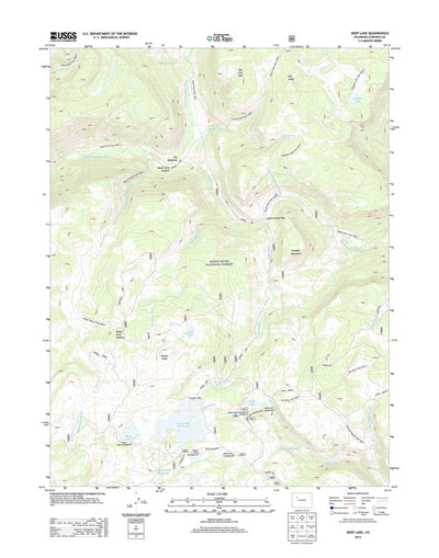 United States Geological Survey Deep Lake, CO (2013, 24000-Scale) digital map
