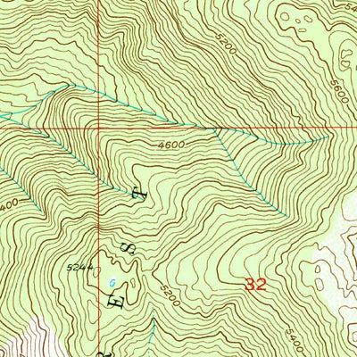 United States Geological Survey Deep Lake, WA (1952, 24000-Scale) digital map
