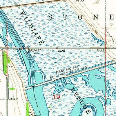 United States Geological Survey Deep, ND (1950, 24000-Scale) digital map
