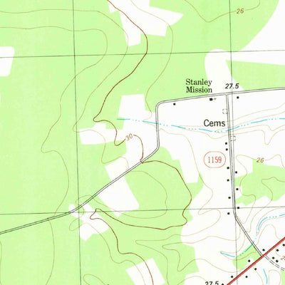 United States Geological Survey Deep Run, NC (1980, 24000-Scale) digital map