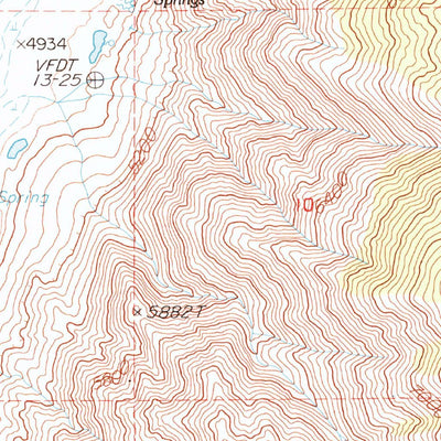 United States Geological Survey Deep Springs Lake, CA (1987, 24000-Scale) digital map