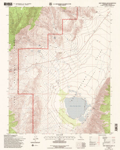 United States Geological Survey Deep Springs Lake, CA (1994, 24000-Scale) digital map