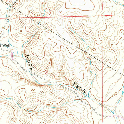 United States Geological Survey Deep Well, NM (1967, 24000-Scale) digital map