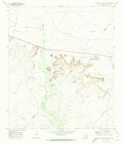 United States Geological Survey Deep Well Ranch NW, TX (1970, 24000-Scale) digital map