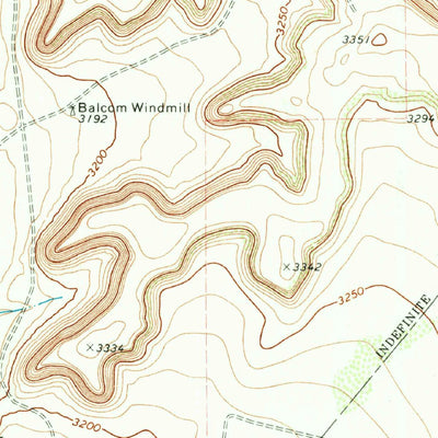 United States Geological Survey Deep Well Ranch NW, TX (1970, 24000-Scale) digital map
