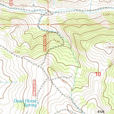 United States Geological Survey Deer Canyon, MT (1997, 24000-Scale) digital map