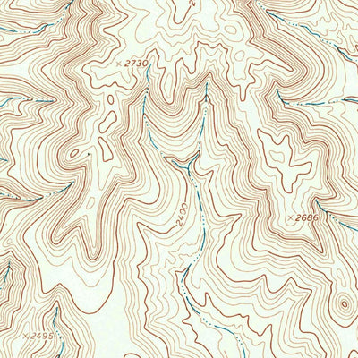 United States Geological Survey Deer Canyon, TX (1967, 24000-Scale) digital map