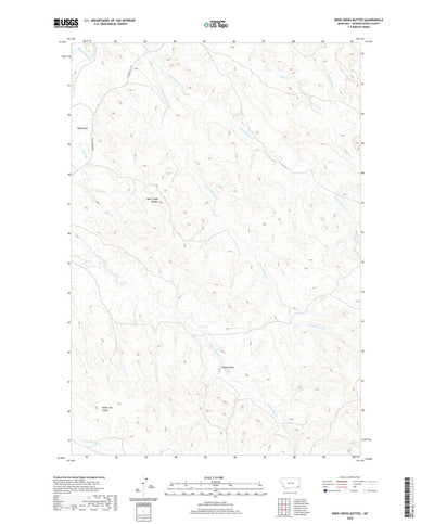 United States Geological Survey Deer Creek Buttes, MT (2020, 24000-Scale) digital map