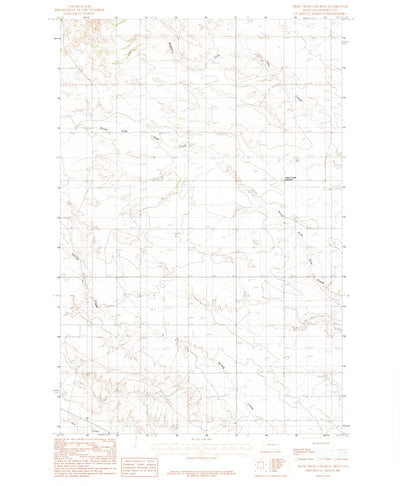 United States Geological Survey Deer Creek Church, MT (1983, 24000-Scale) digital map