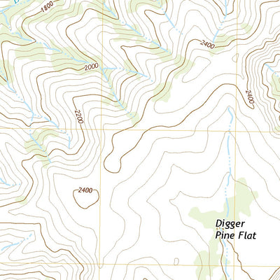 United States Geological Survey Deer Creek Flat, CA (2021, 24000-Scale) digital map