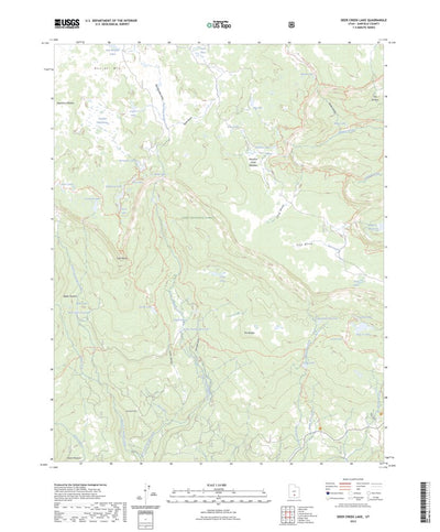 United States Geological Survey Deer Creek Lake, UT (2023, 24000-Scale) digital map