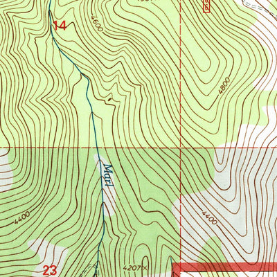 United States Geological Survey Deer Creek, MT (1997, 24000-Scale) digital map