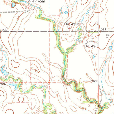 United States Geological Survey Deer Creek, OK (1968, 24000-Scale) digital map