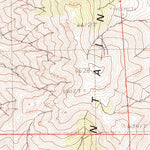 United States Geological Survey Deer Creek Peak, NV (1990, 24000-Scale) digital map
