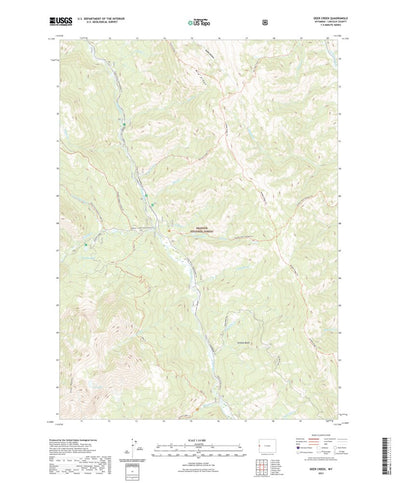 United States Geological Survey Deer Creek, WY (2021, 24000-Scale) digital map