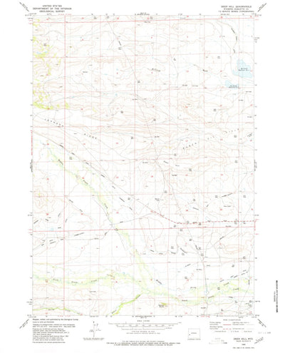 United States Geological Survey Deer Hill, WY (1980, 24000-Scale) digital map