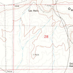 United States Geological Survey Deer Hill, WY (1980, 24000-Scale) digital map