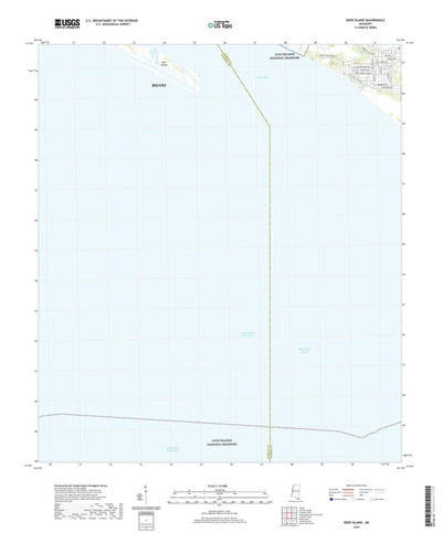 United States Geological Survey Deer Island, MS (2020, 24000-Scale) digital map