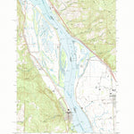 United States Geological Survey Deer Island, OR-WA (1990, 24000-Scale) digital map