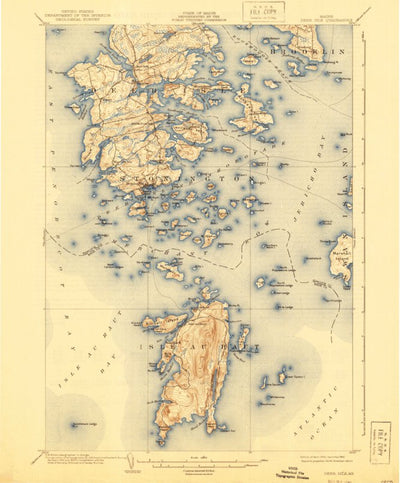 United States Geological Survey Deer Isle, ME (1904, 62500-Scale) digital map
