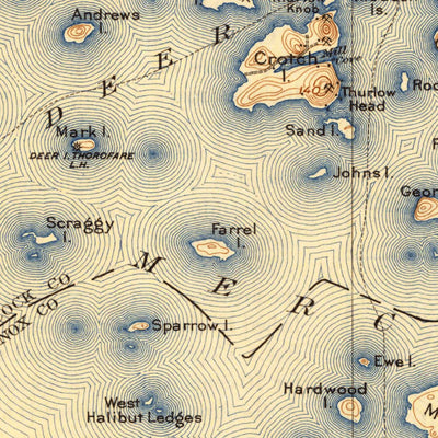 United States Geological Survey Deer Isle, ME (1904, 62500-Scale) digital map