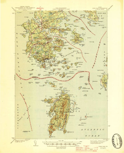 United States Geological Survey Deer Isle, ME (1944, 62500-Scale) digital map