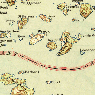 United States Geological Survey Deer Isle, ME (1944, 62500-Scale) digital map
