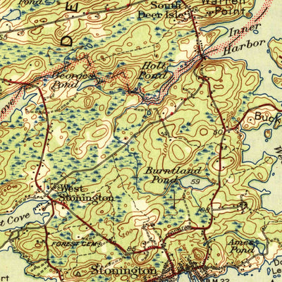 United States Geological Survey Deer Isle, ME (1944, 62500-Scale) digital map