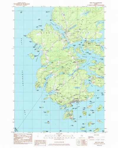 United States Geological Survey Deer Isle, ME (1983, 24000-Scale) digital map
