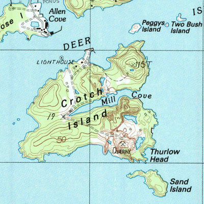 United States Geological Survey Deer Isle, ME (1983, 24000-Scale) digital map