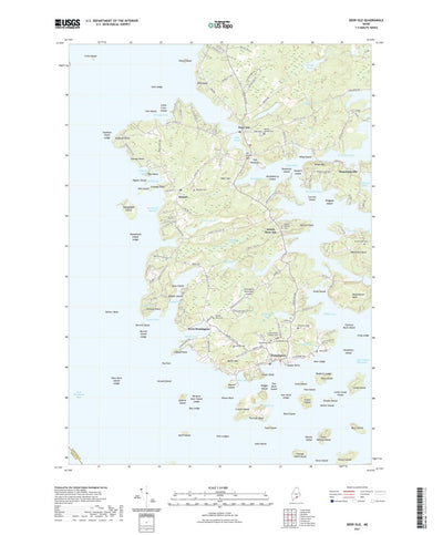 United States Geological Survey Deer Isle, ME (2021, 24000-Scale) digital map