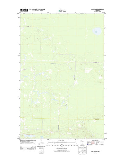 United States Geological Survey Deer Lake NW, MN (2013, 24000-Scale) digital map