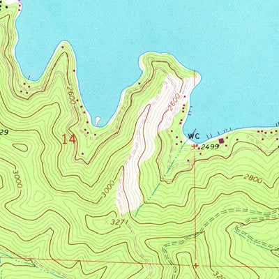 United States Geological Survey Deer Lake, WA (1965, 24000-Scale) digital map