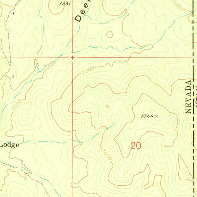 United States Geological Survey Deer Lodge Canyon, NV-UT (1972, 24000-Scale) digital map