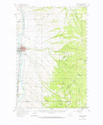 United States Geological Survey Deer Lodge, MT (1959, 62500-Scale) digital map