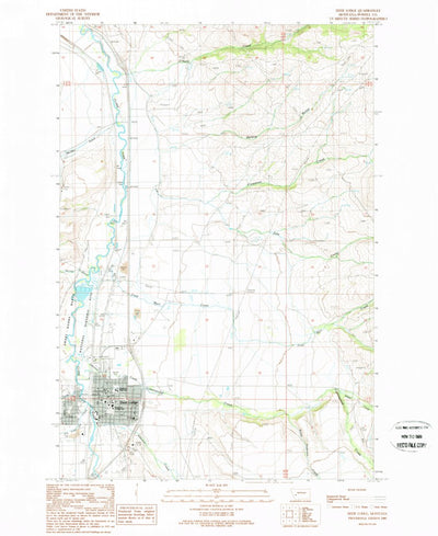 United States Geological Survey Deer Lodge, MT (1989, 24000-Scale) digital map