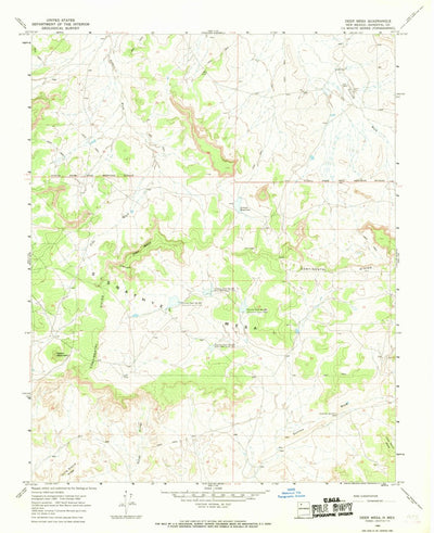 United States Geological Survey Deer Mesa, NM (1966, 24000-Scale) digital map