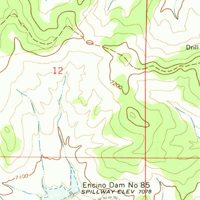 United States Geological Survey Deer Mesa, NM (1966, 24000-Scale) digital map
