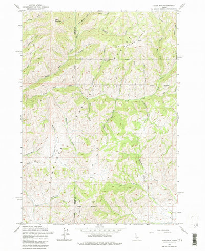 United States Geological Survey Deer Mountain, ID (1963, 24000-Scale) digital map