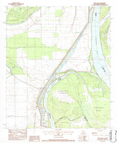 United States Geological Survey Deer Park, LA-MS (1983, 24000-Scale) digital map