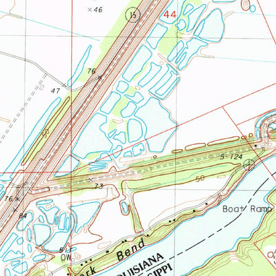 United States Geological Survey Deer Park, LA-MS (1983, 24000-Scale) digital map