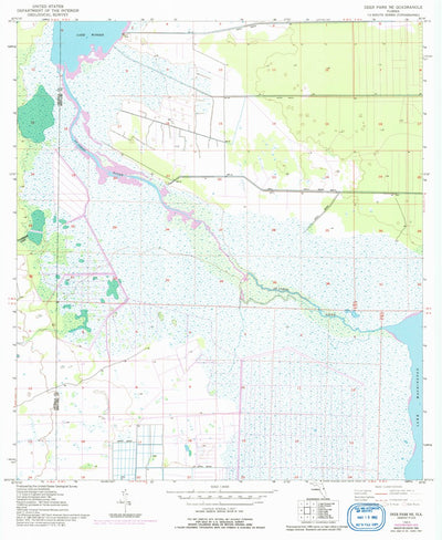 United States Geological Survey Deer Park NE, FL (1953, 24000-Scale) digital map