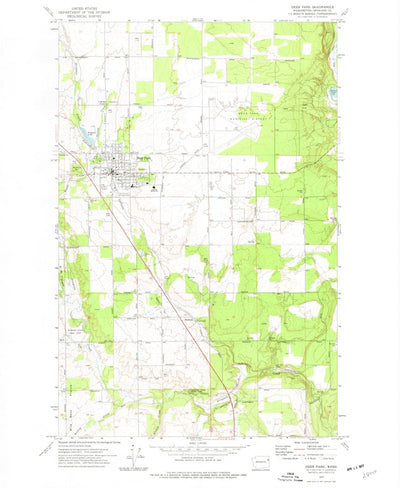 United States Geological Survey Deer Park, WA (1973, 24000-Scale) digital map