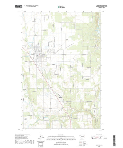 United States Geological Survey Deer Park, WA (2020, 24000-Scale) digital map