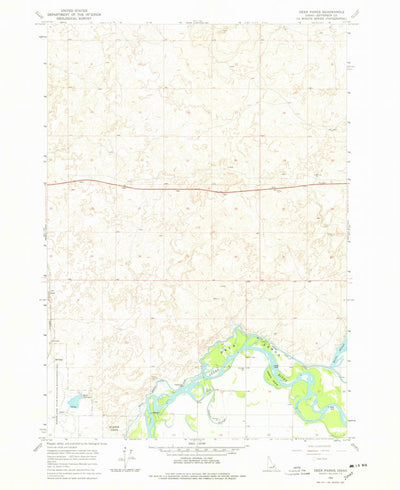 United States Geological Survey Deer Parks, ID (1964, 24000-Scale) digital map