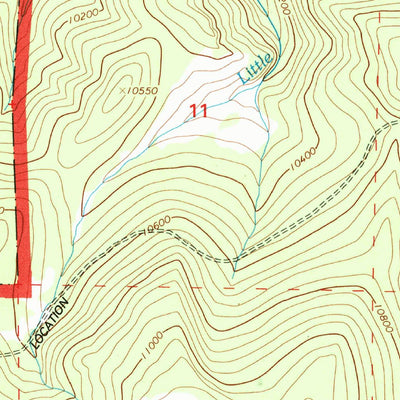 United States Geological Survey Deer Peak, CO (1994, 24000-Scale) digital map