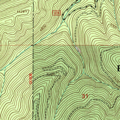 United States Geological Survey Deer Peak, MT (1999, 24000-Scale) digital map