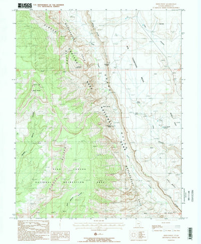 United States Geological Survey Deer Point, UT (1987, 24000-Scale) digital map